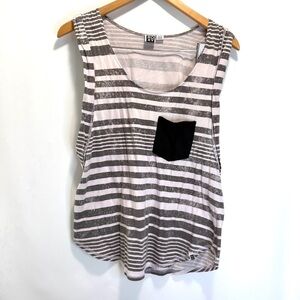 Roxy beach Y2K Vacation Striped Tank Top women’s size Medium